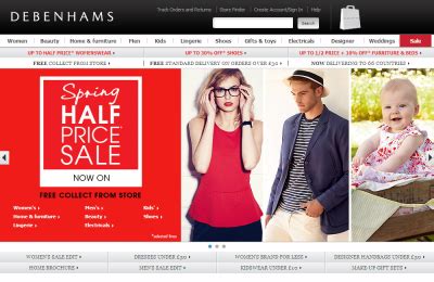 debenhams uk official site returns.